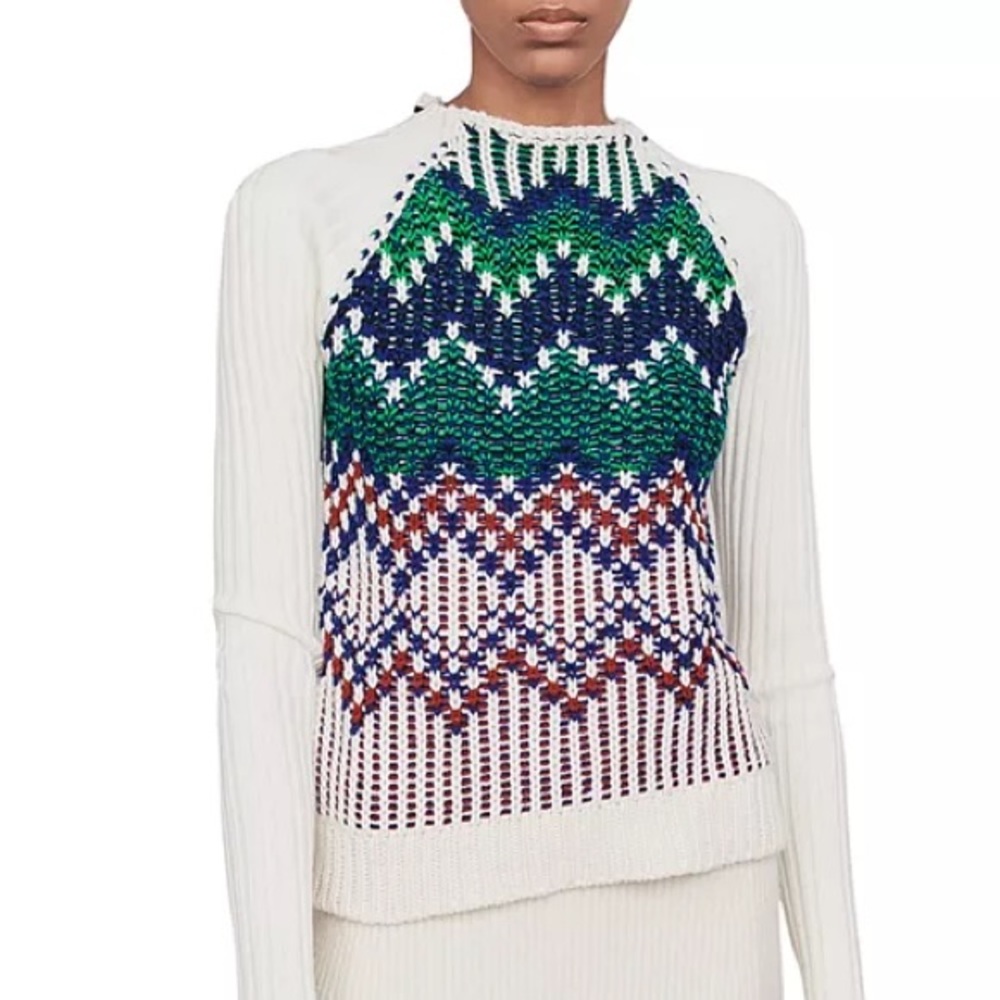 Maje Mimi Zig-Zag Sweater NWOT